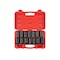 Tekton 1/2 Inch Drive Deep 6-Point and 12-Point Axle Nut Impact Socket Set with Case, 14-Piece (27-39 mm) SID92341 - alternate 1